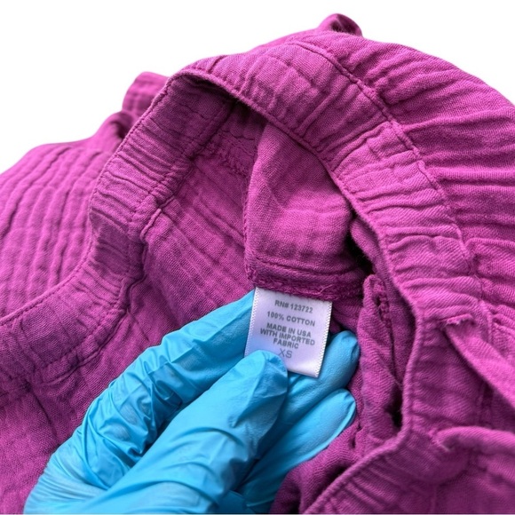 Xirena Jordyn Cotton Pull On Drawstring Gauze Lounge Pants Pink XS - Picture 15 of 15